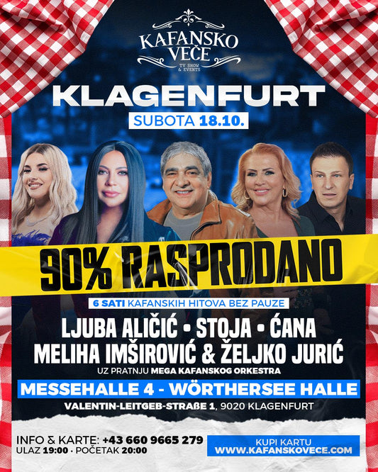 Kafansko veče | Klagenfurt | 18.10.25 | MESSEHALLE 4 - WÖRTHERSEE HALLE