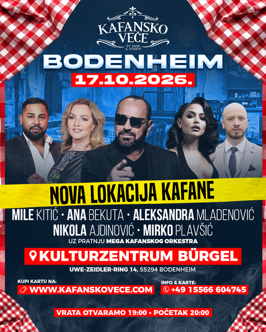 Kafansko veče | MAINZ | 17.10.26 | Halle 45