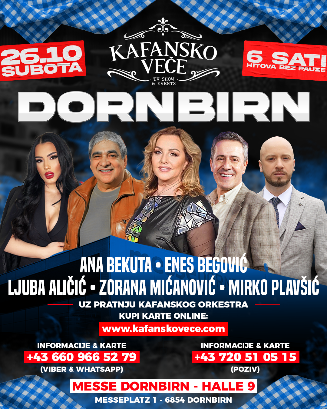 KAFANSKO VEČE | DORNBIRN | 26.10.2024 | MESSE DORNBIRN HALLE 9