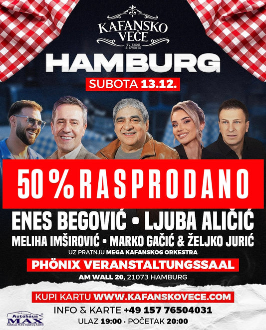 Kafansko veče | HAMBURG | 13.12.25 | PHÖNIX Veranstaltungssaal