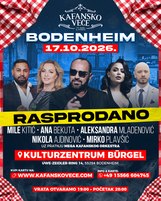 Kafansko veče | MAINZ | 17.10.26 | Halle 45