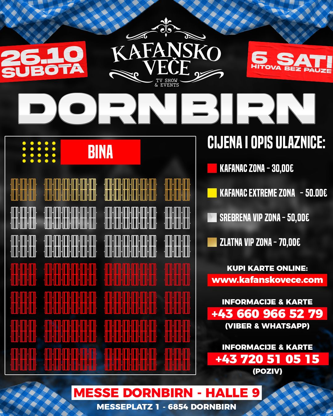 KAFANSKO VEČE | DORNBIRN | 26.10.2024 | MESSE DORNBIRN HALLE 9