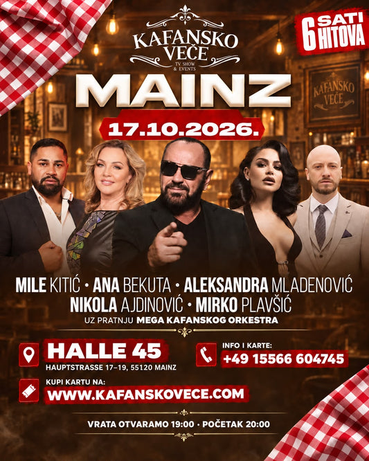 Kafansko veče | MAINZ | 17.10.26 | Halle 45